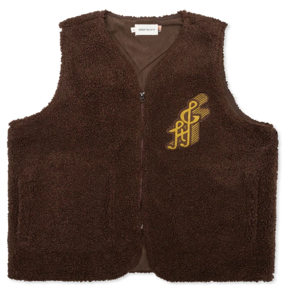 Honor the Gift Brown Fleece Vest
